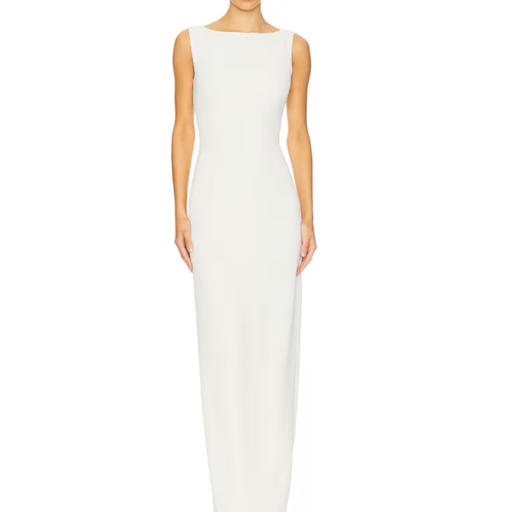 L'Academie White Maxi Dress
